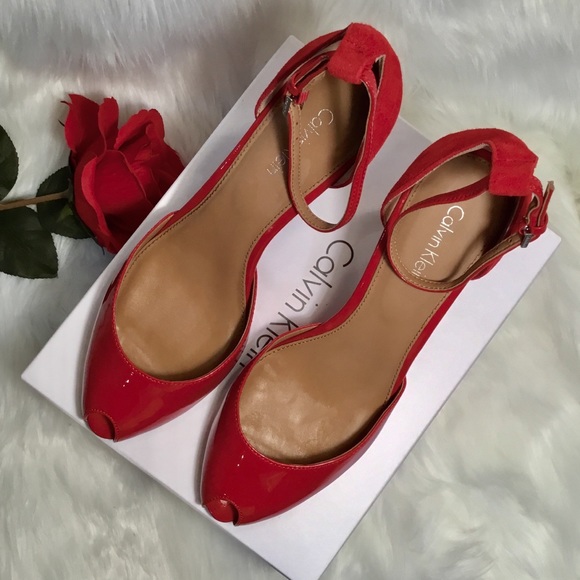 Calvin Klein Shoes - Calvin Klein Red Heels